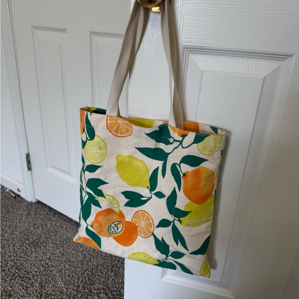 Old Navy Citrus Canvas Tote - Green, Orange & Yellow